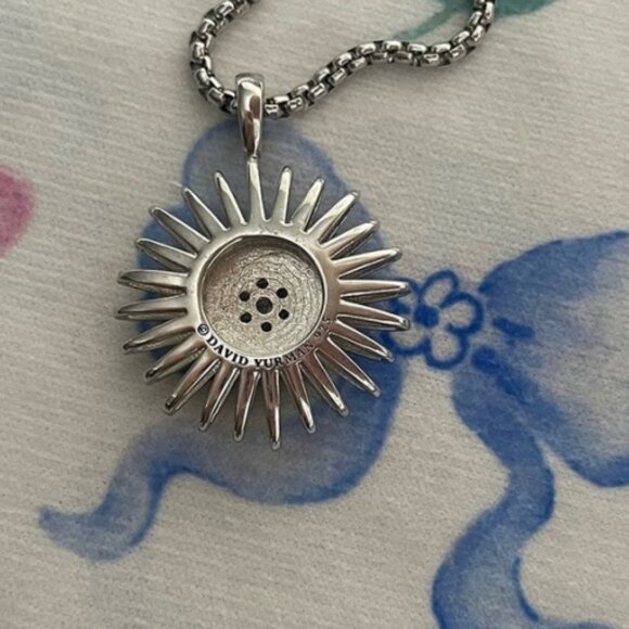 David Yurman Floral Pav Diamond Necklace - Picture 8 of 8